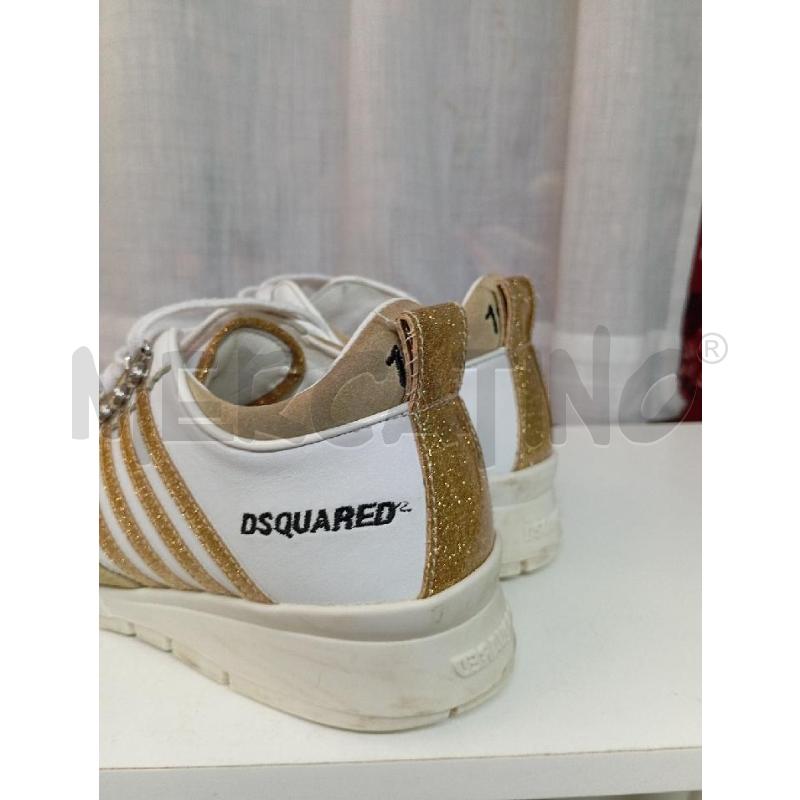 SCARPE DONNA DSQUARED BIANCHE DORATE | Mercatino dell'Usato Montemurlo 3