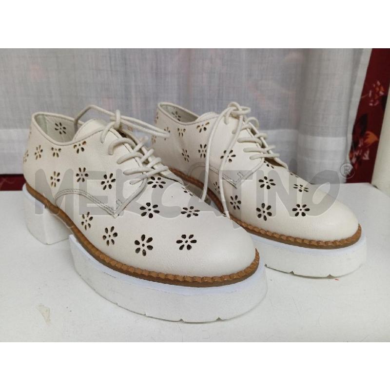 SCARPE DONNA ELVIO ZANON BEIGE FIORI  | Mercatino dell'Usato Montemurlo 1