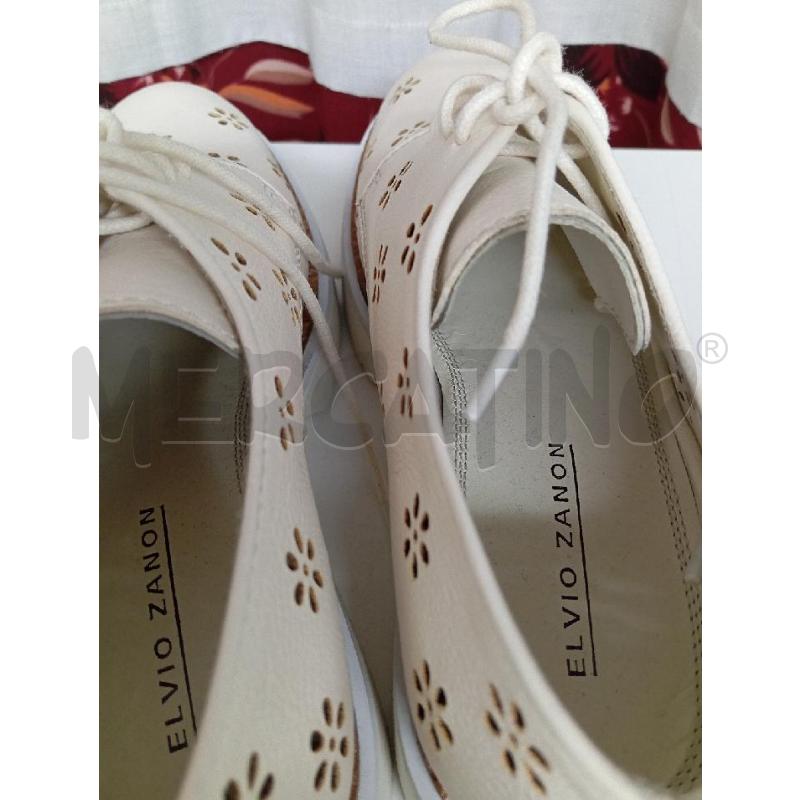 SCARPE DONNA ELVIO ZANON BEIGE FIORI  | Mercatino dell'Usato Montemurlo 3