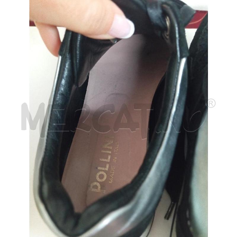 SCARPE DONNA POLLINI NERE PIZZO  | Mercatino dell'Usato Montemurlo 4