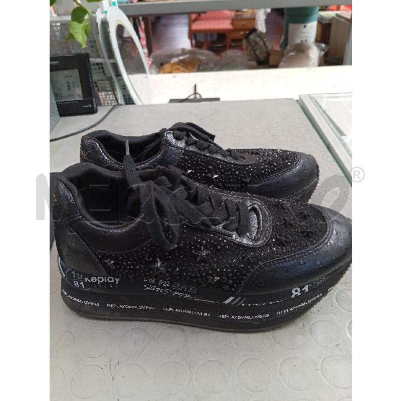 SCARPE DONNA REPLAY NERE STRASS E STELLINE | Mercatino dell'Usato Montemurlo 2