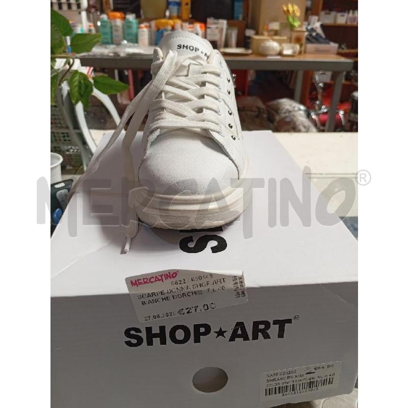 SCARPE DONNA SHOP ART BIANCHE BORCHIE  | Mercatino dell'Usato Montemurlo 1