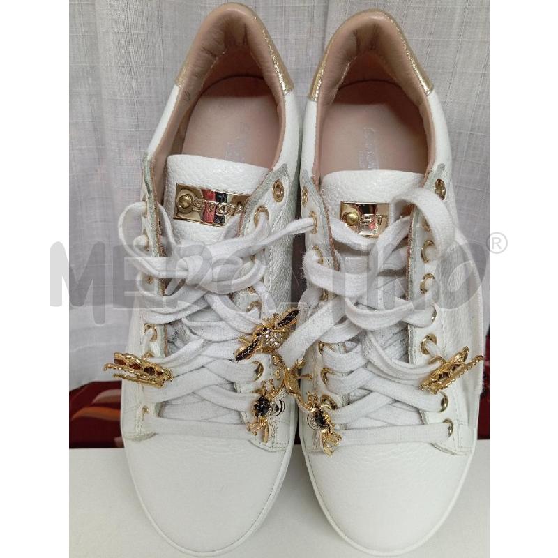 SCARPE DONNA STOKTON BIANCHE INSETTI  | Mercatino dell'Usato Montemurlo 2