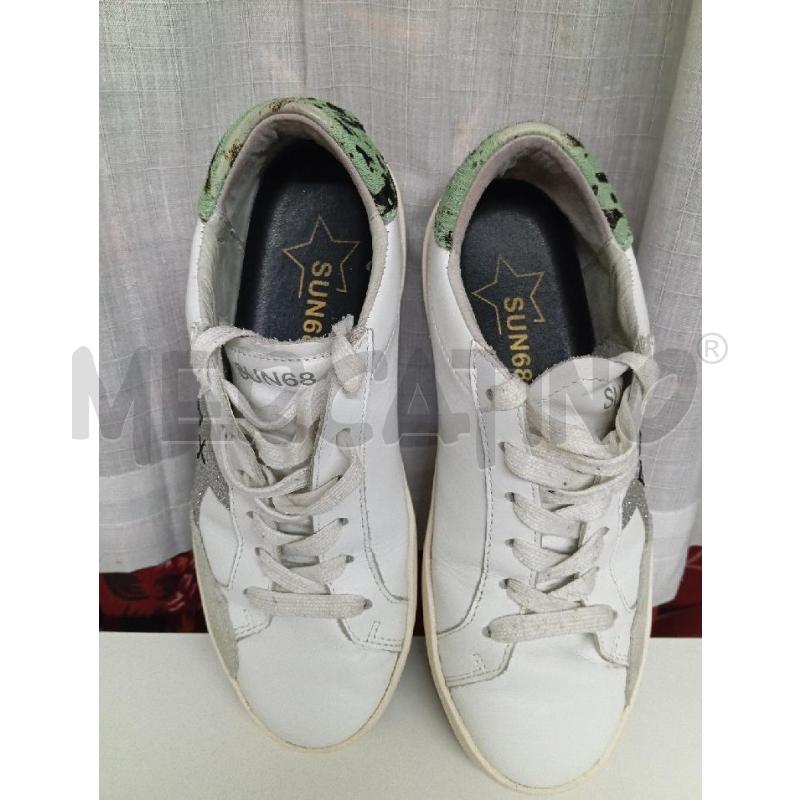 SCARPE DONNA SUN68 BIANCHE CAVALLINO VERDE | Mercatino dell'Usato Montemurlo 1
