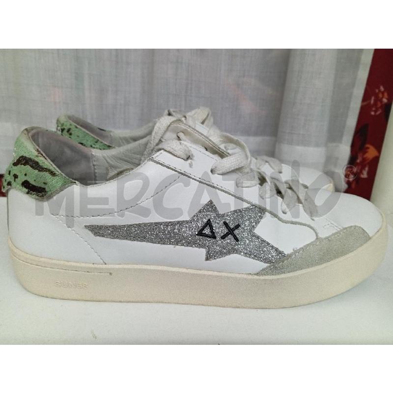 SCARPE DONNA SUN68 BIANCHE CAVALLINO VERDE | Mercatino dell'Usato Montemurlo 2