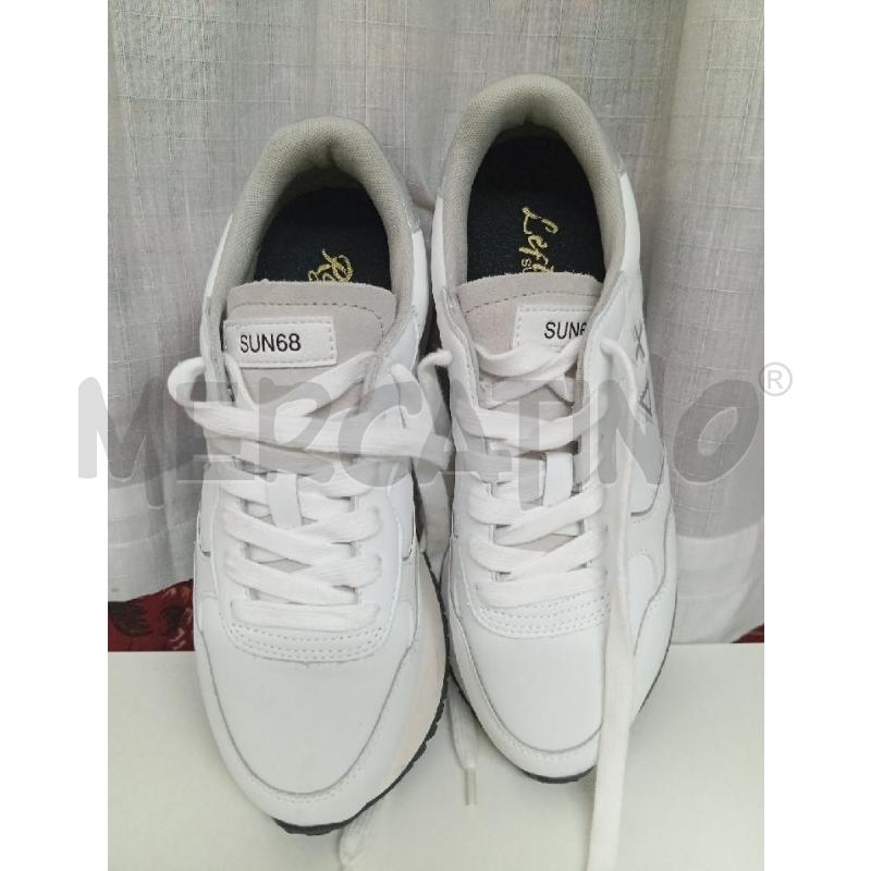 SCARPE DONNA SUN68 BIANCHE E ARGENTO | Mercatino dell'Usato Montemurlo 1
