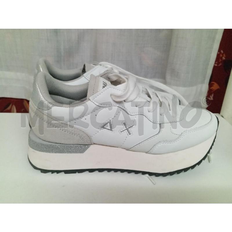 SCARPE DONNA SUN68 BIANCHE E ARGENTO | Mercatino dell'Usato Montemurlo 2