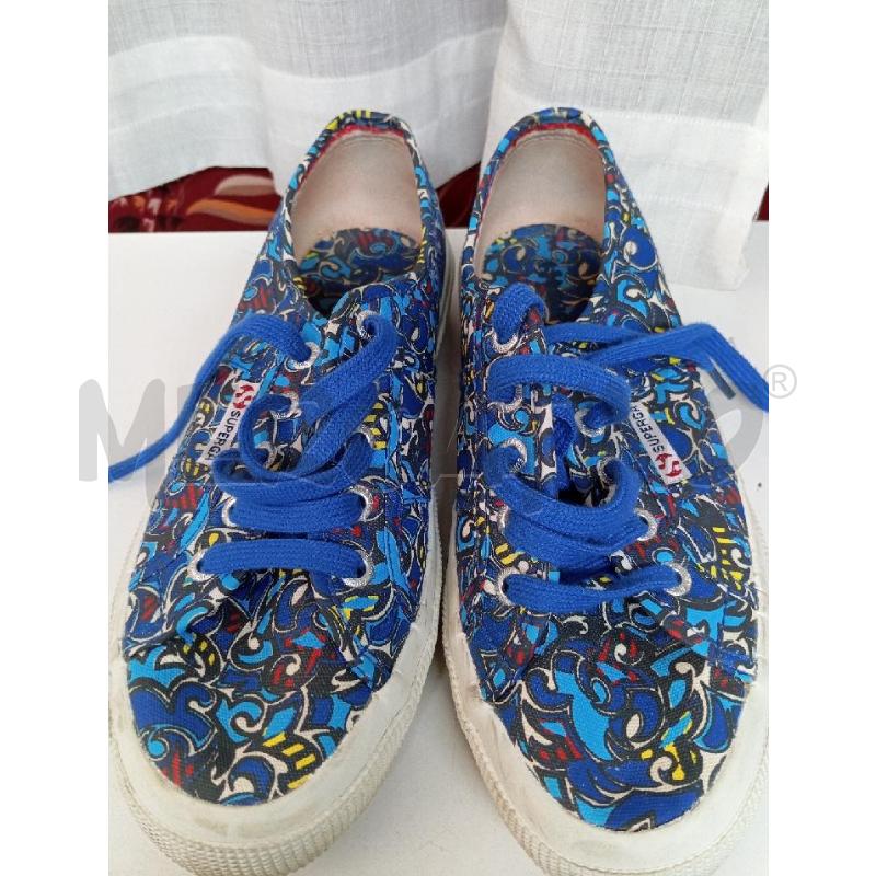 SCARPE DONNA SUPERGA BLU FANTASIA | Mercatino dell'Usato Montemurlo 1