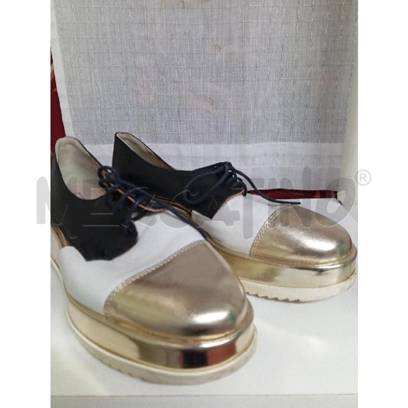 SCARPE DONNA TOSCA BLU NERE BIANCHE E DORATE | Mercatino dell'Usato Montemurlo 1