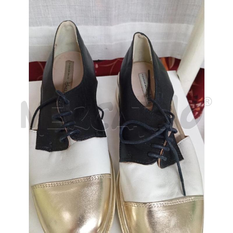 SCARPE DONNA TOSCA BLU NERE BIANCHE E DORATE | Mercatino dell'Usato Montemurlo 3