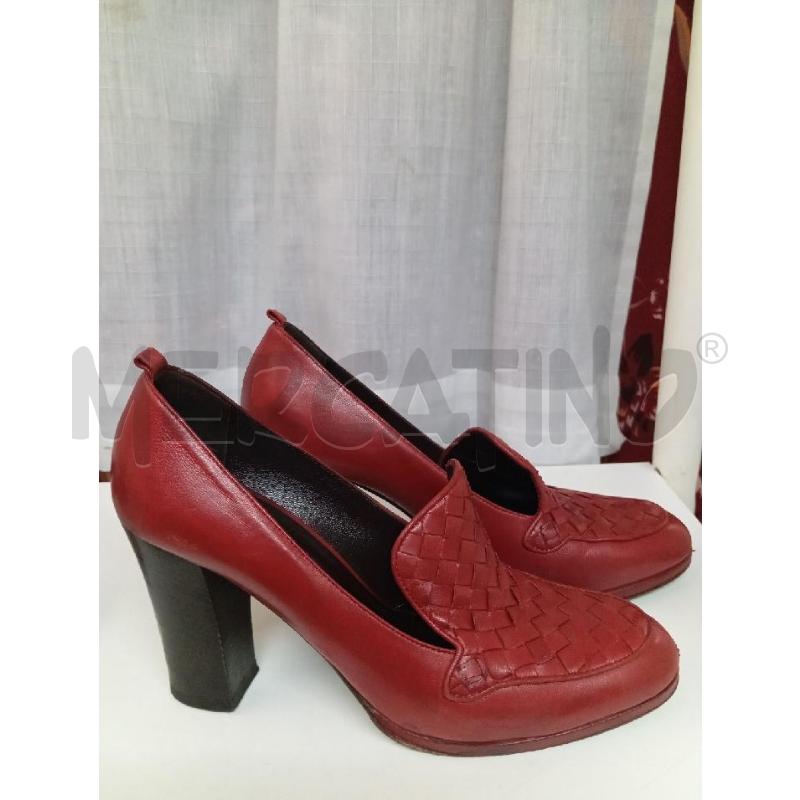 SCARPE TACCHI BOTTEGA VENETA ROSSE INTRECCIATE | Mercatino dell'Usato Montemurlo 2