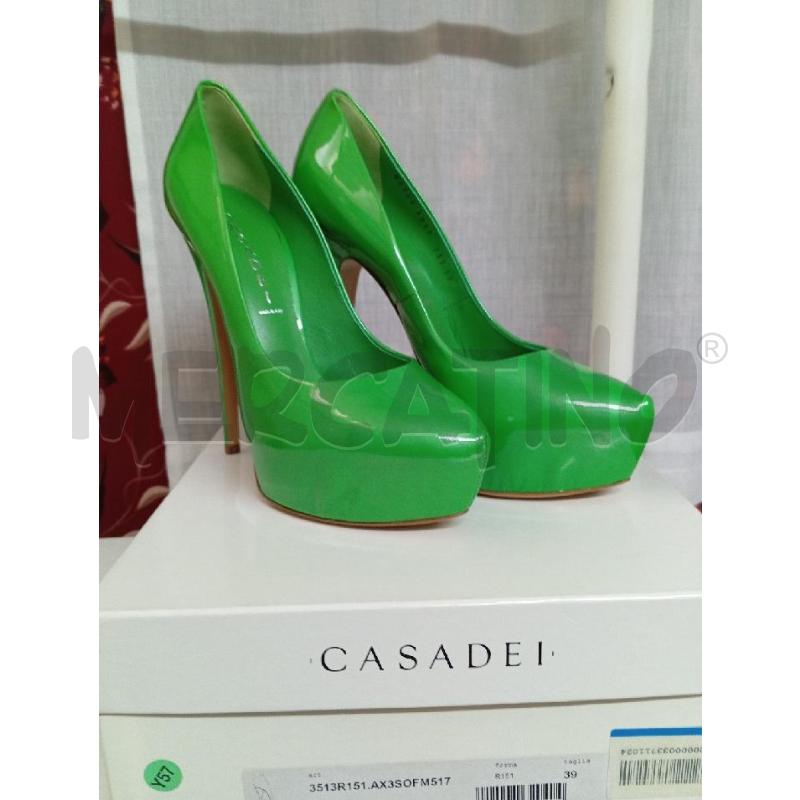 SCARPE TACCHI CASADEI VERDI | Mercatino dell'Usato Montemurlo 1