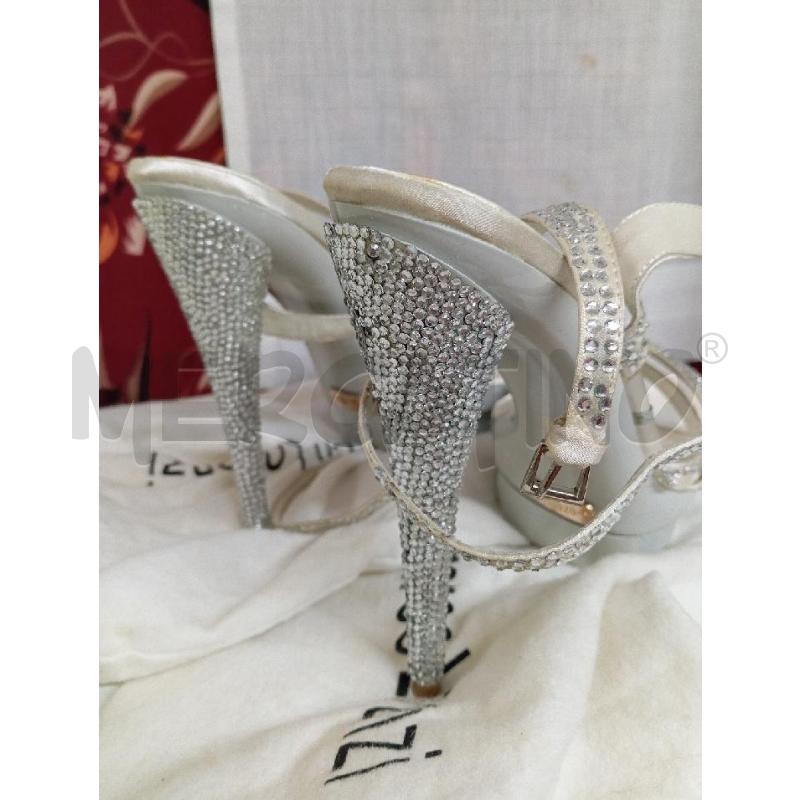 SCARPE TACCHI GIANMARCO LORENZI BIANCHI STRASS | Mercatino dell'Usato Montemurlo 3