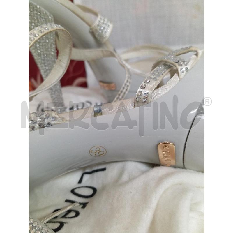 SCARPE TACCHI GIANMARCO LORENZI BIANCHI STRASS | Mercatino dell'Usato Montemurlo 4