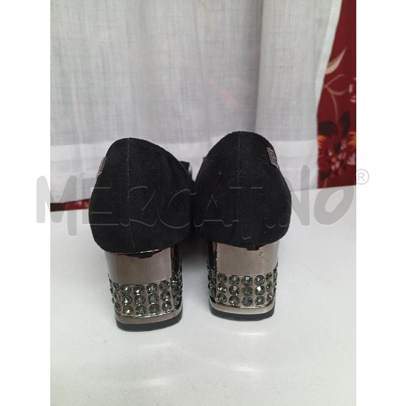SCARPE TACCHI LAURA BIAGIOTTI NERE TACCO BRILLANTINI NUOVE | Mercatino dell'Usato Montemurlo 3