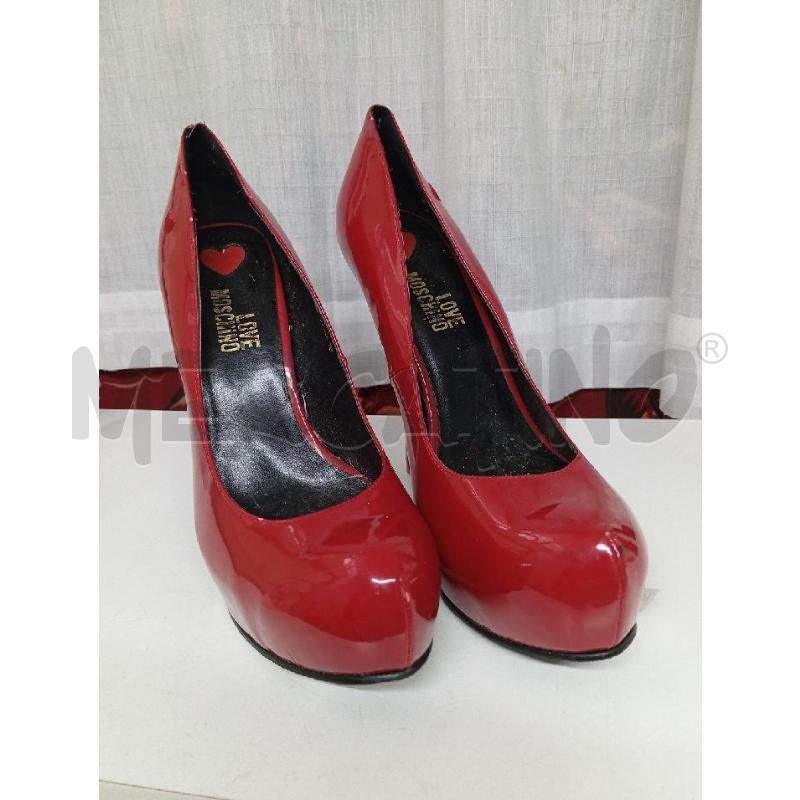 SCARPE TACCHI LOVE MOSCHINO ROSSO | Mercatino dell'Usato Montemurlo 1