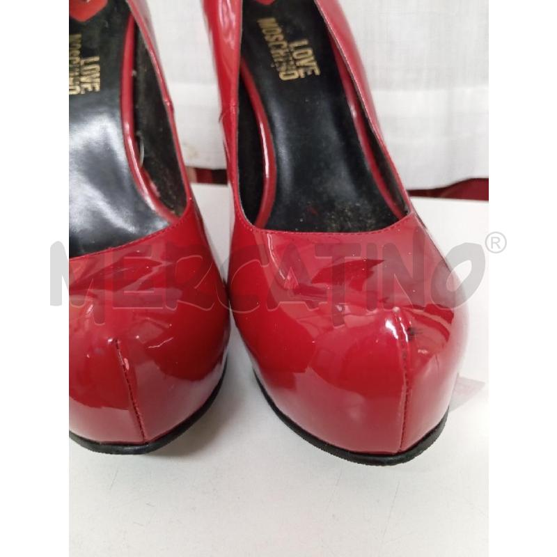 SCARPE TACCHI LOVE MOSCHINO ROSSO | Mercatino dell'Usato Montemurlo 2