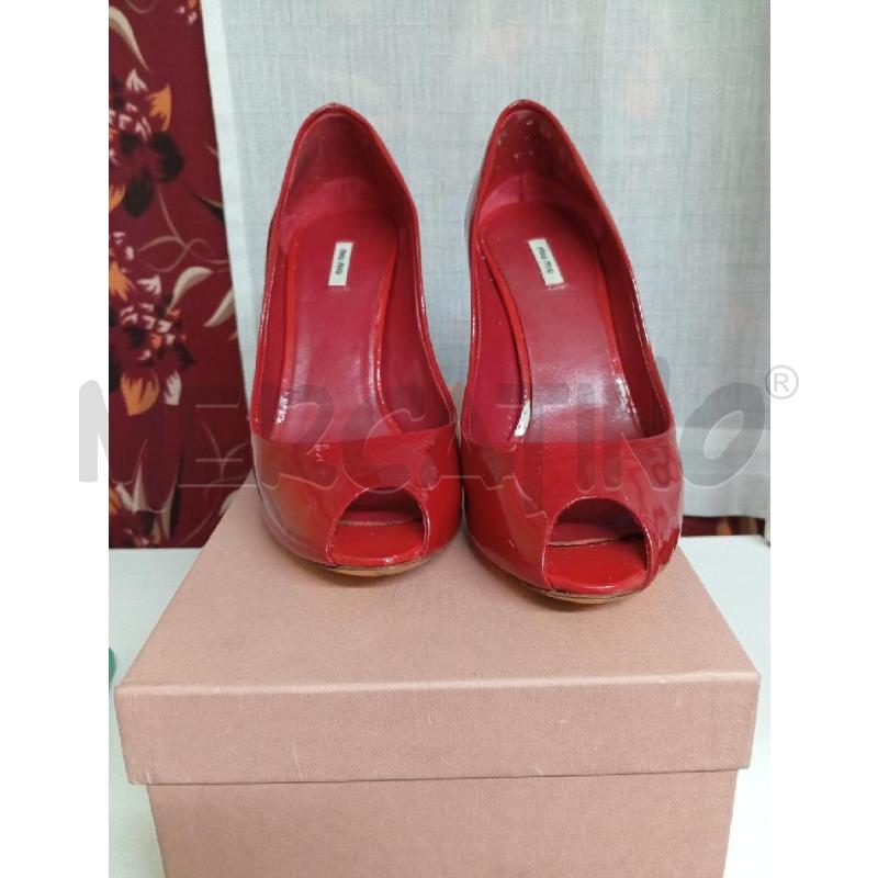 SCARPE TACCHI MIU MIU ROSSE | Mercatino dell'Usato Montemurlo 1