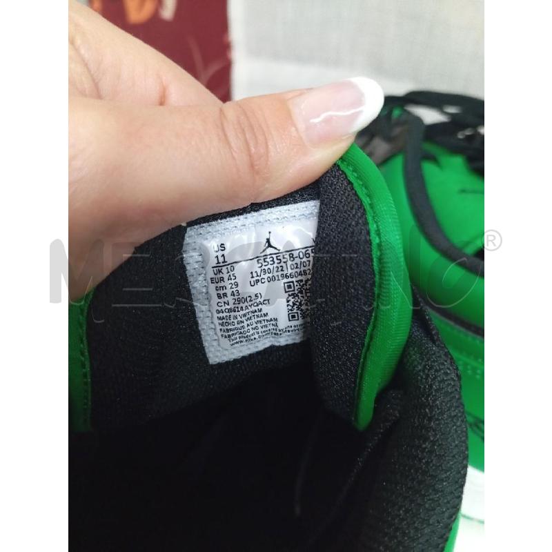 SCARPE UOMO NIKE AIR JORDAN NERE E VERDI | Mercatino dell'Usato Montemurlo 4