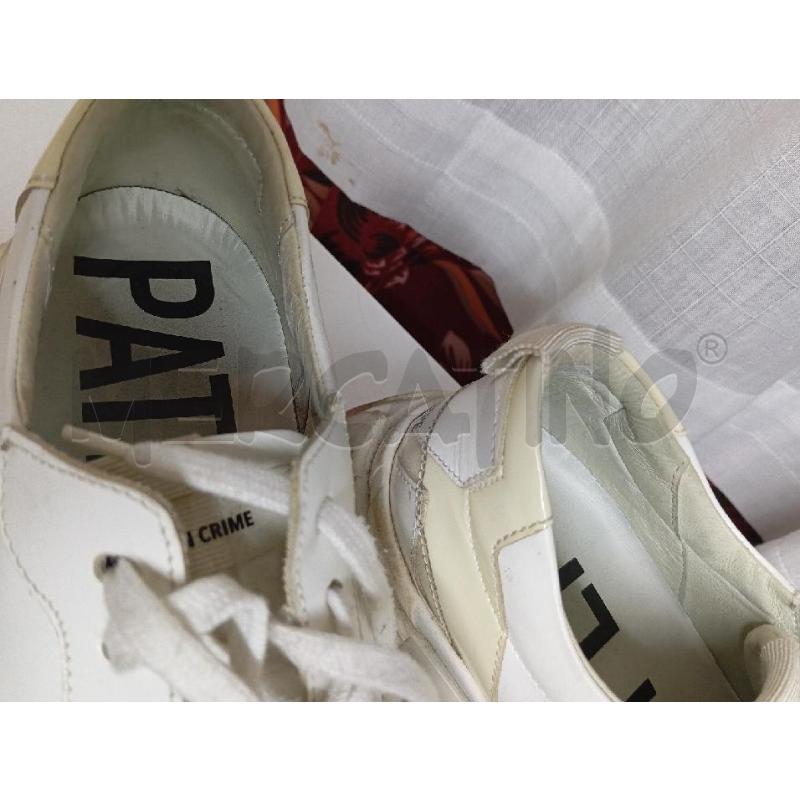 SNEAKERS DONNA PATRIZIA PEPE BIANCHE E NERE | Mercatino dell'Usato Montemurlo 2