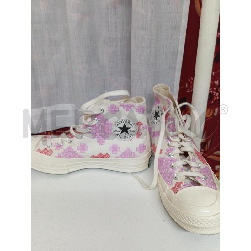 STIVALETTI DONNA CONVERSE CHUCK TAYLOR BIANCHE E ROSA | Mercatino dell'Usato Montemurlo 2