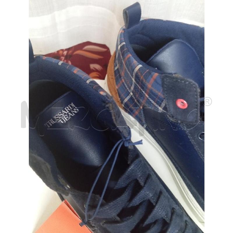 STIVALETTI UOMO TRUSSARDI JEANS BLU QUADRI | Mercatino dell'Usato Montemurlo 2
