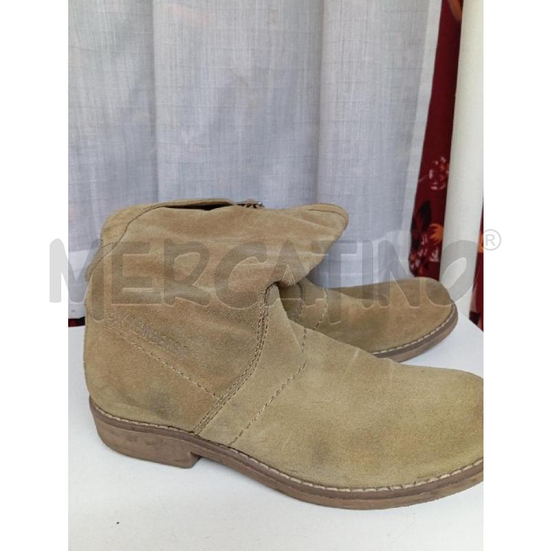 STIVALI DONNA BIKKEMBERGS BEIGE SCAMOSCIATE | Mercatino dell'Usato Montemurlo 1