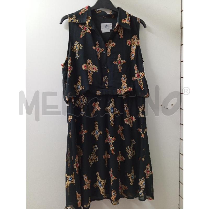 VESTITO DONNA ANONYME NERO CROCI  | Mercatino dell'Usato Montemurlo 1