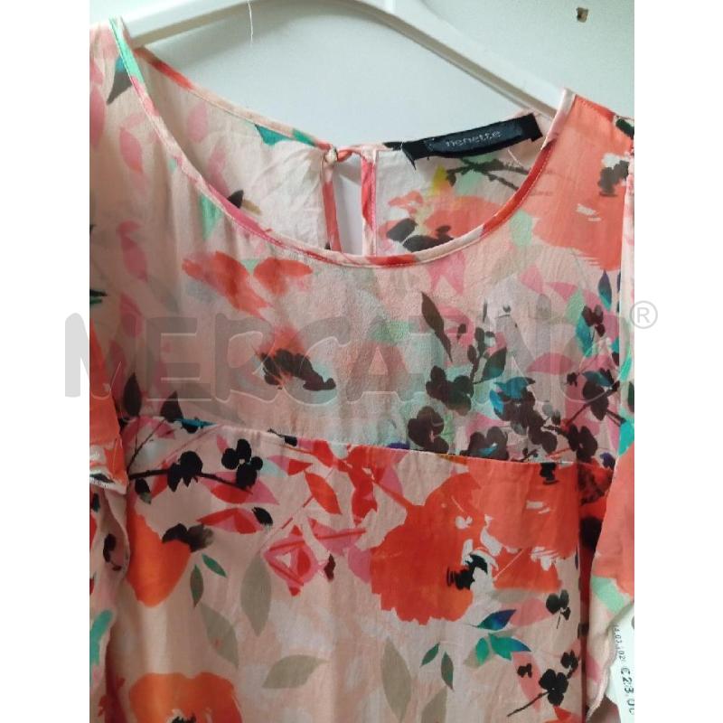 VESTITO DONNA NENETTE ROSA A FIORI | Mercatino dell'Usato Montemurlo 2
