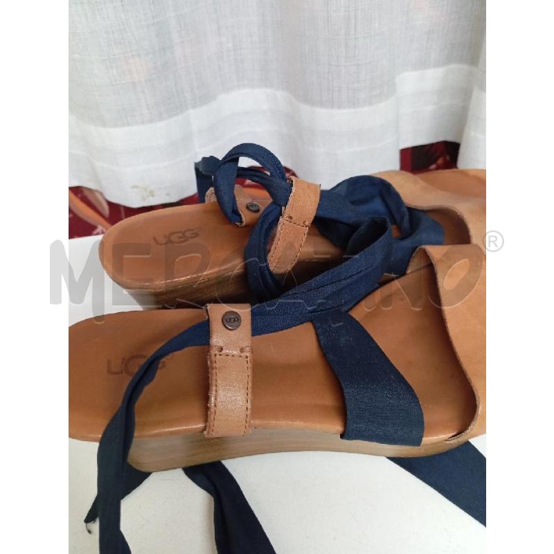 ZEPPA UGG MARRONE LACCI BLU | Mercatino dell'Usato Montemurlo 2