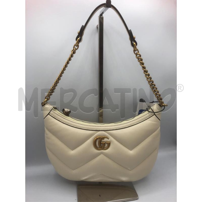 BORSA DONNA BIANCA SPALLA GUCCI | Mercatino dell'Usato Prato mercato nuovo 1