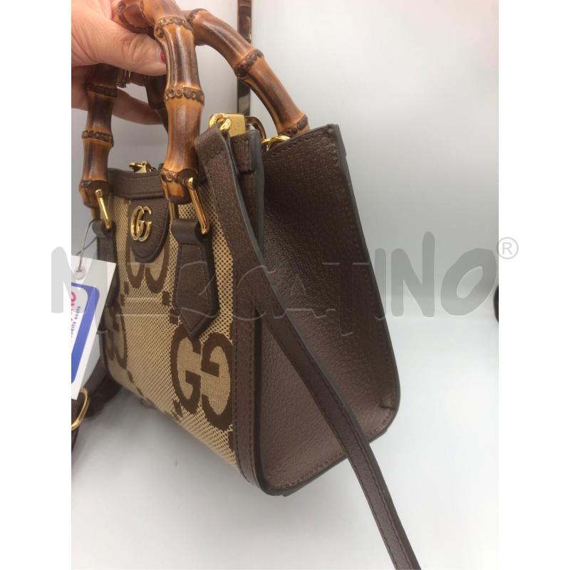 BORSA DONNA GUCCI MARRONE MNAICO BAMBU | Mercatino dell'Usato Prato mercato nuovo 3