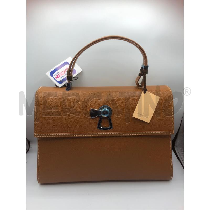 BORSA DONNA PELLE BEIGE GIANFRANCO LOTTI NUOVA | Mercatino dell'Usato Prato mercato nuovo 1