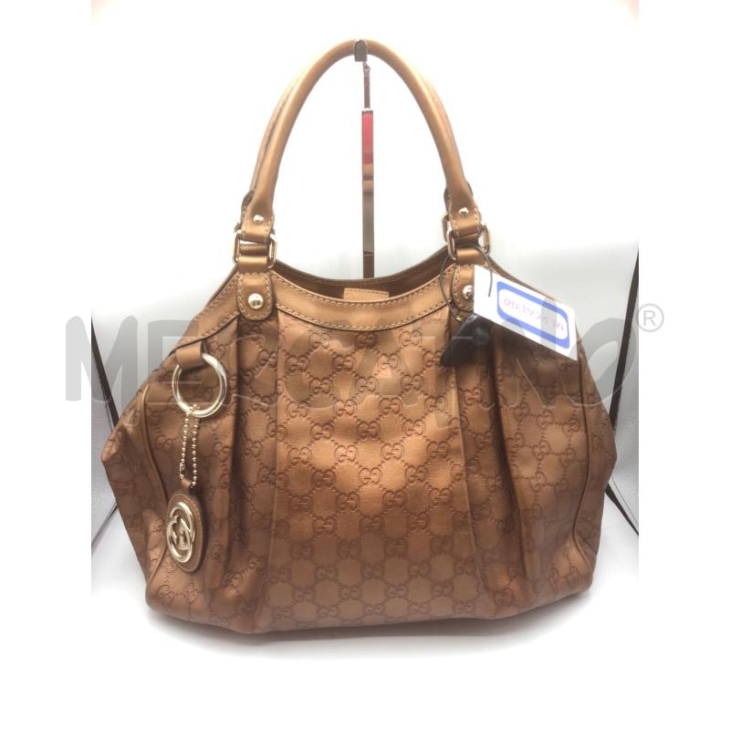 BORSA DONNA PELLE BRONZO GUCCI | Mercatino dell'Usato Prato mercato nuovo 1