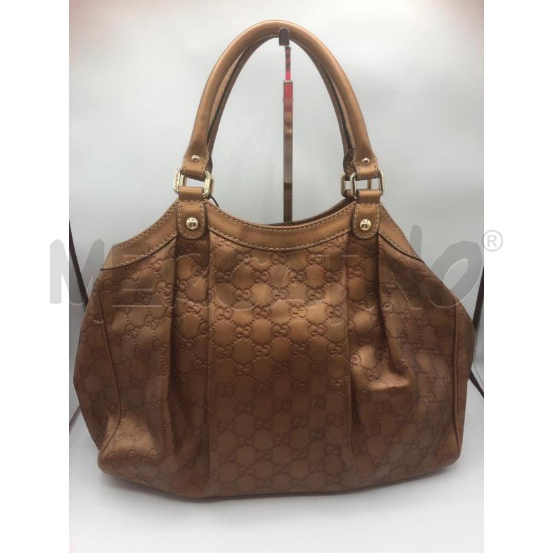 BORSA DONNA PELLE BRONZO GUCCI | Mercatino dell'Usato Prato mercato nuovo 2