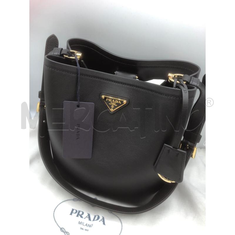 BORSA DONNA PELLE NERA PRADA | Mercatino dell'Usato Prato mercato nuovo 2