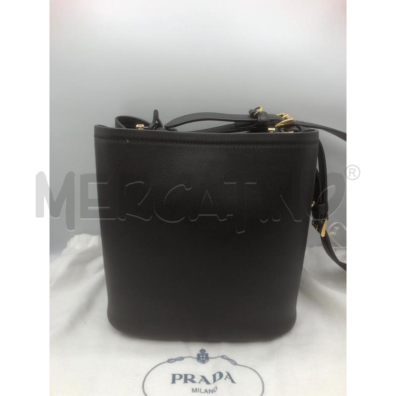 BORSA DONNA PELLE NERA PRADA | Mercatino dell'Usato Prato mercato nuovo 4