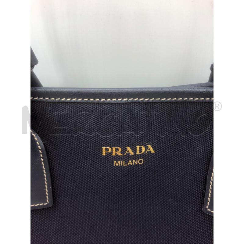 BORSA DONNA PRADA TESSUTO BLU | Mercatino dell'Usato Prato mercato nuovo 4