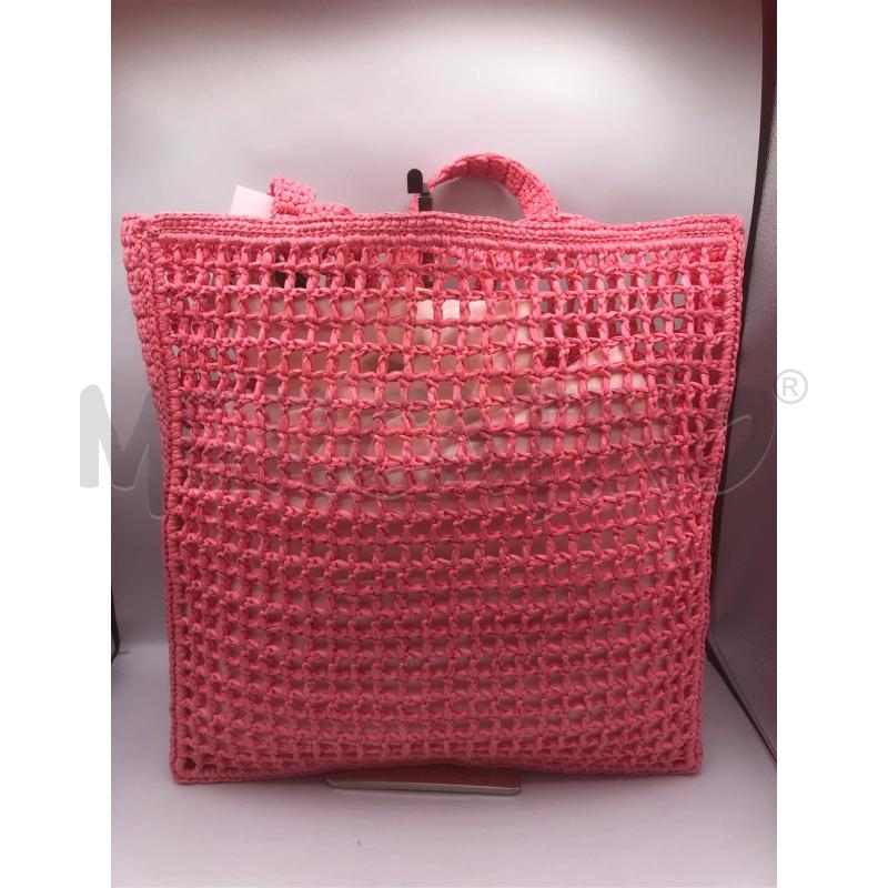 BORSA DONNA ROSA PRADA RAFIA | Mercatino dell'Usato Prato mercato nuovo 3