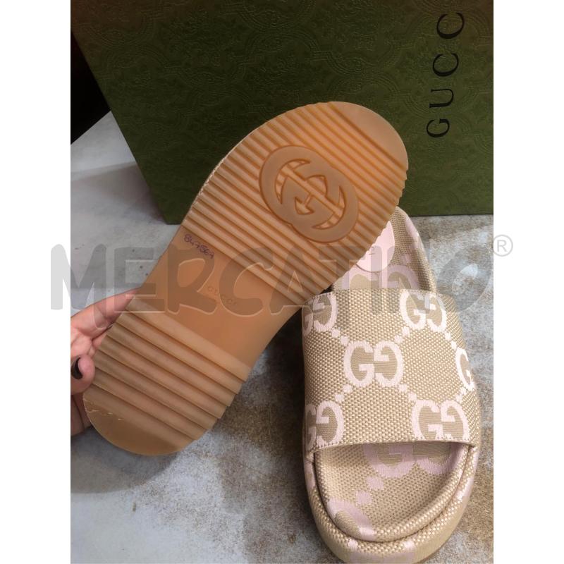 CIABATTE DONNA BEIGE ROSA GUCCI 38 | Mercatino dell'Usato Prato mercato nuovo 4