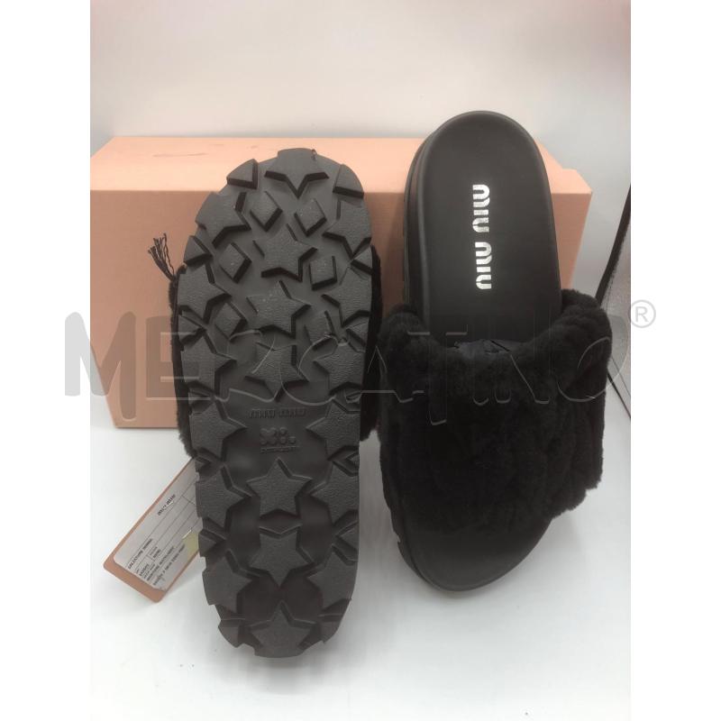 CIABATTE DONNA NERE MIU MIU 36 1/2 PELO | Mercatino dell'Usato Prato mercato nuovo 4