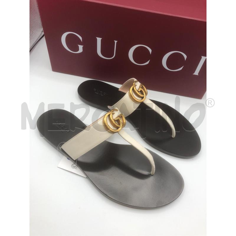 INFRADITO DONNA BIANCO GUCCI 38 1/2 | Mercatino dell'Usato Prato mercato nuovo 2