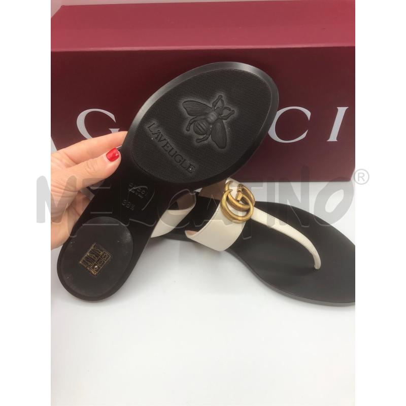 INFRADITO DONNA BIANCO GUCCI 38 1/2 | Mercatino dell'Usato Prato mercato nuovo 3