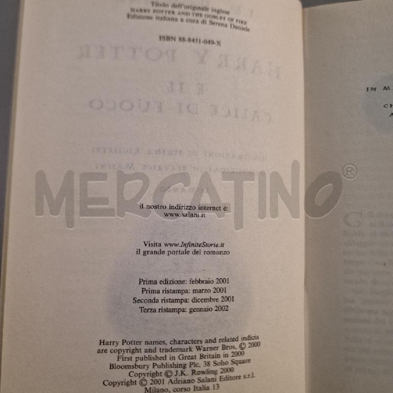 HARRY POTTER E IL CALICE DI FUOCO | Mercatino dell'Usato Pavia 2