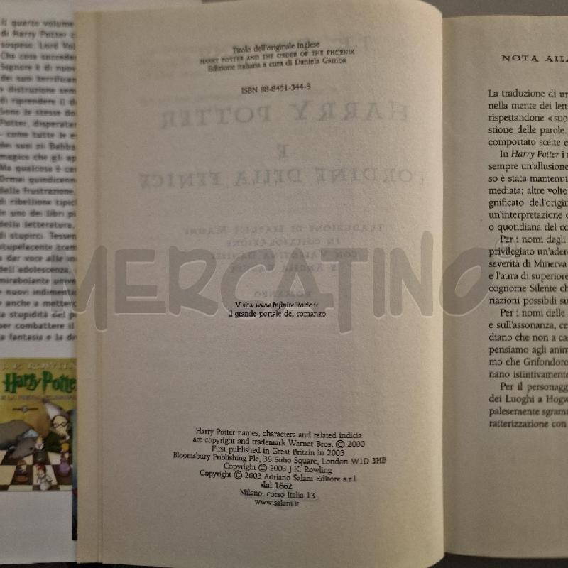HARRY POTTER E L'ORDINE DELLA FENICE | Mercatino dell'Usato Pavia 4