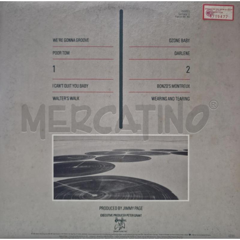 LED ZEPPELIN CODA1982 ATLANTIC RECORDING SWAN SONG | Mercatino dell'Usato Pavia 2