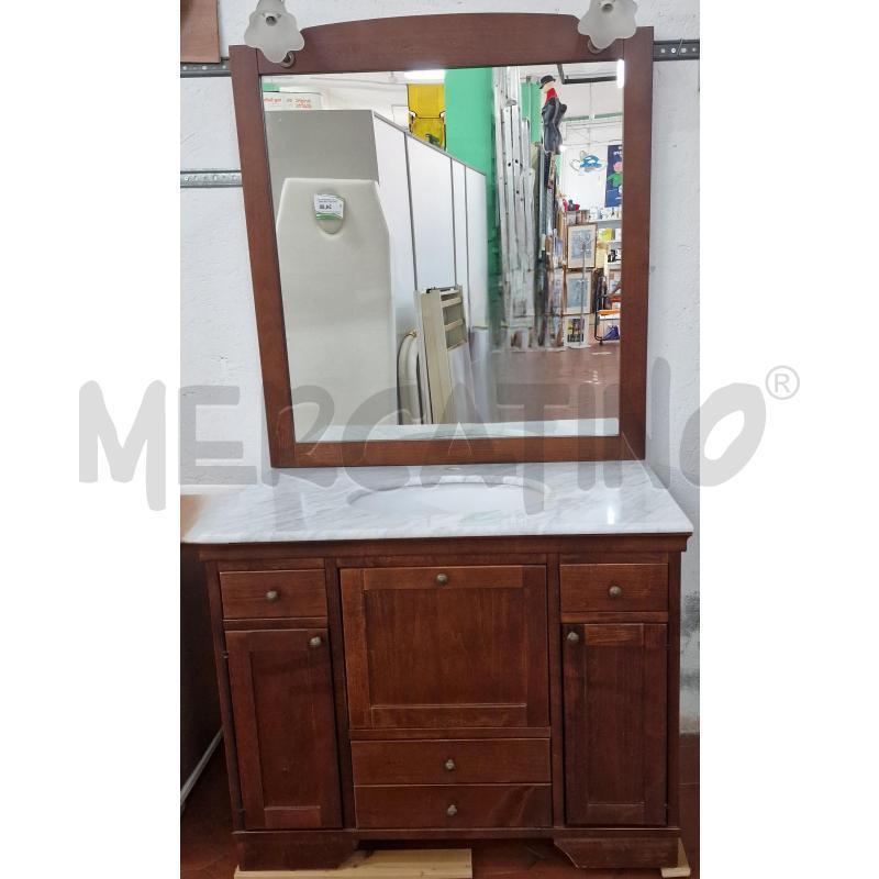 MOBILE BAGNO CON SPECCHIO 106X0.59 SPECCHI 104X113 | Mercatino dell'Usato Pavia 1