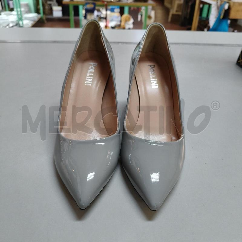 SCARPE DONNA VERNICE GRIGIA POLLINI | Mercatino dell'Usato Pavia 1