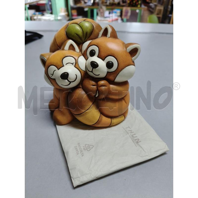 THUN SOPRAMMOBILE COPPIA PANDA ROSSI | Mercatino dell'Usato Pavia 1