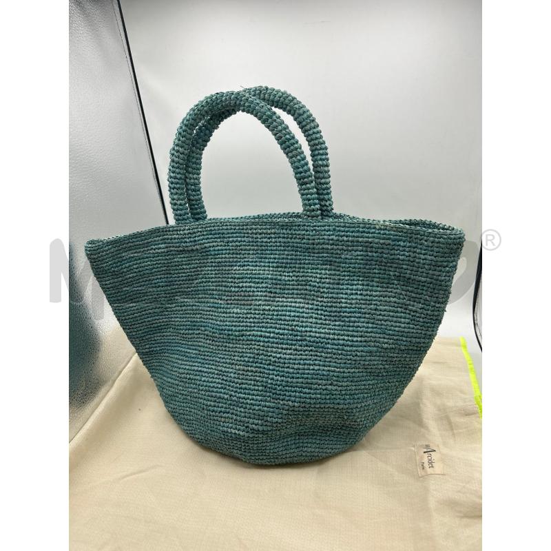 BORSA DONNA AZZURRA SANS ARCIDET PARIS | Mercatino dell'Usato Ravenna 3